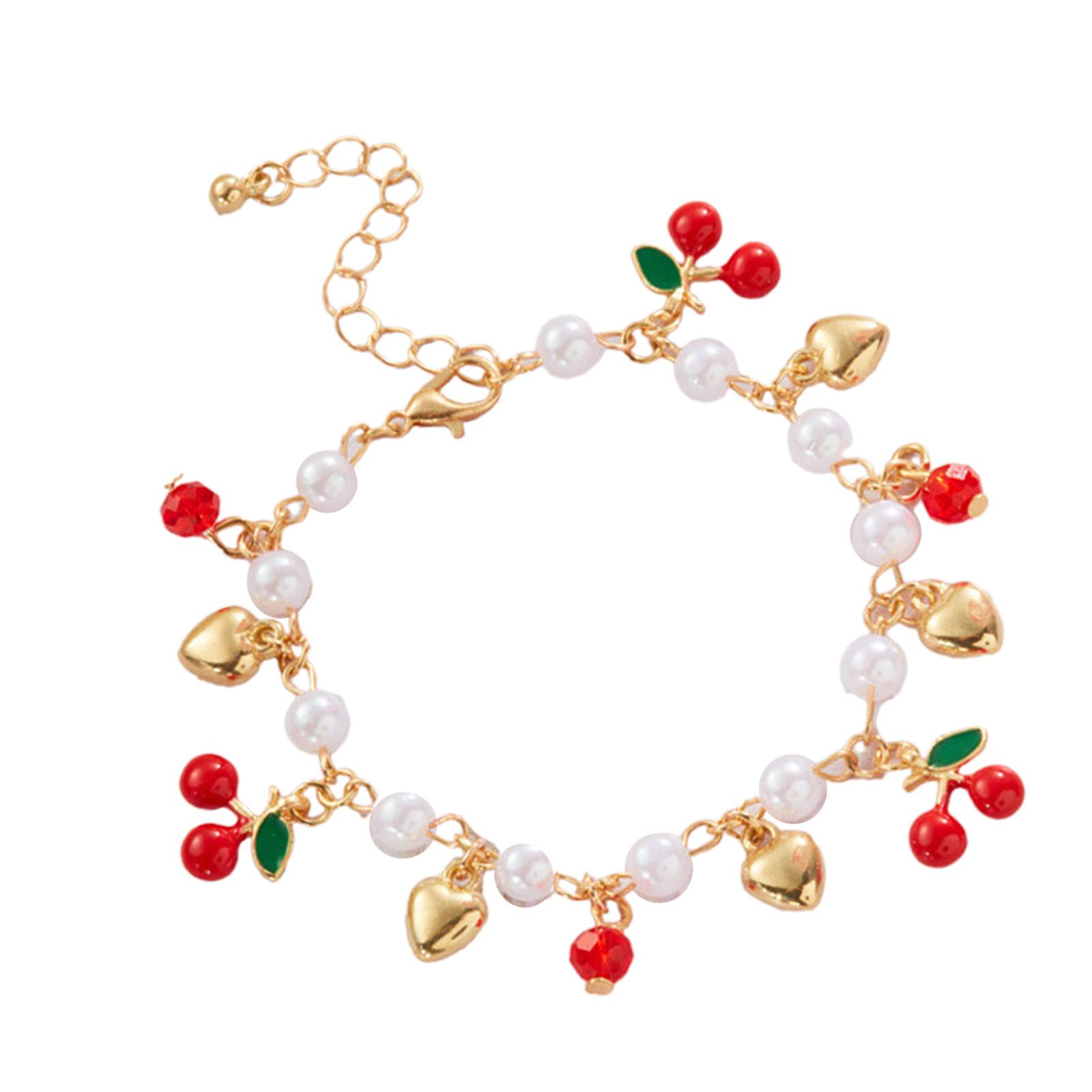 Small Fruit Bracelet Delicate Hand Jewelry Heart Bracelet Sweet Accessories Alloy Texture Suitable for Special Event
Small Fruit Bracelet Delicate Hand Jewelry Heart Bracelet Sweet Accessories Alloy Texture Suitable for Special Event