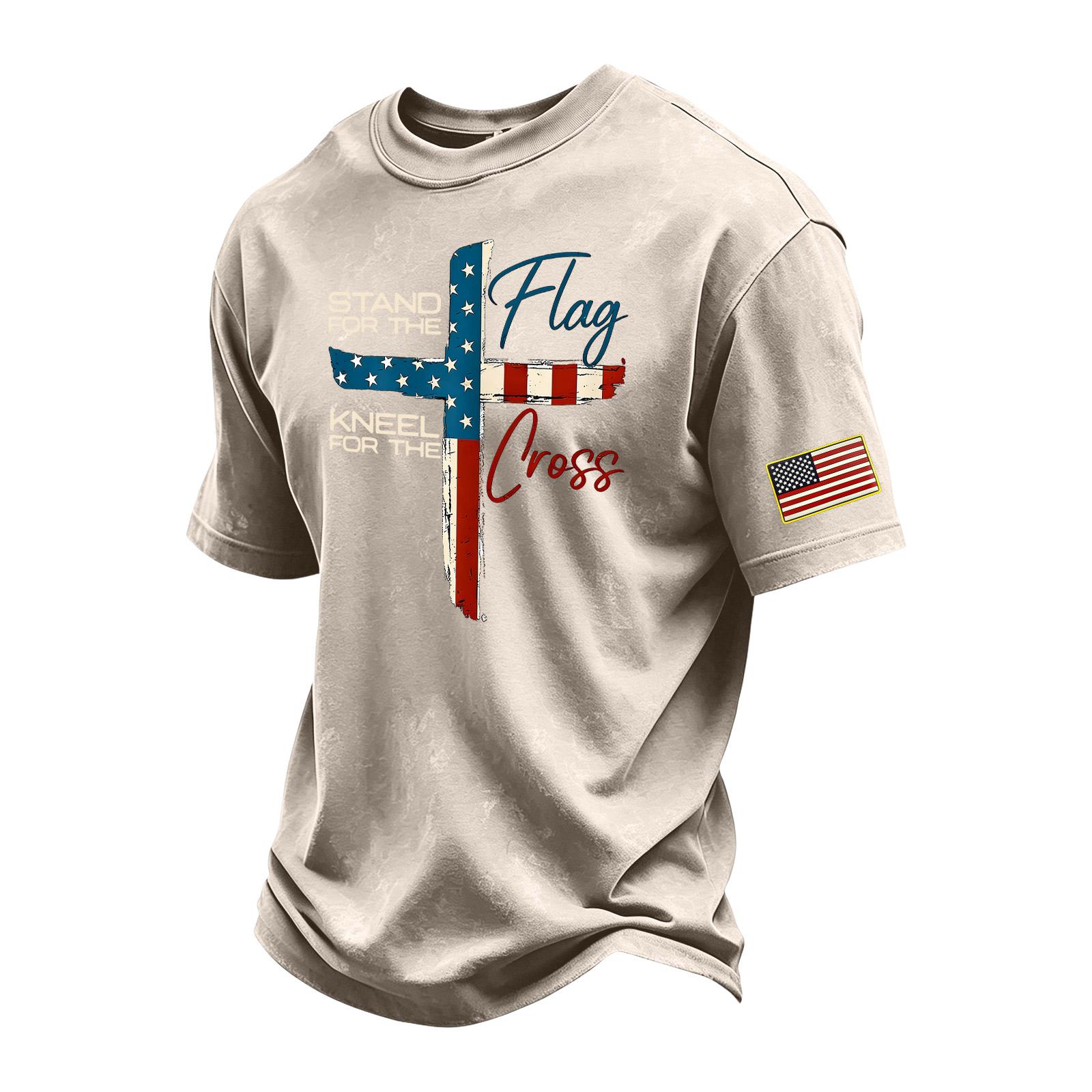 Men s Vintage Washed Short Sleeve T Shirt Crew Neck Patriotic Cross and Flag Graphic Print Casual Fit XL хаки
Men s Vintage Washed Short Sleeve T Shirt Crew Neck Patriotic Cross and Flag Graphic Print Casual Fit XL хаки