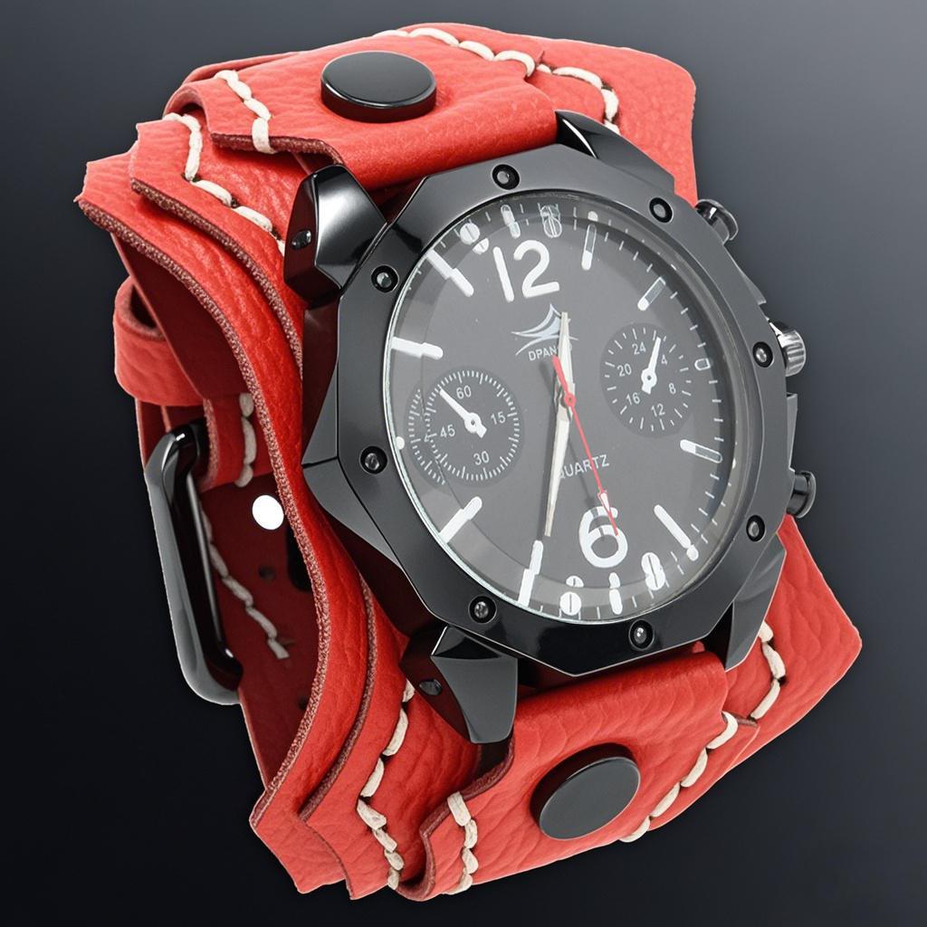 Men S Punk Rock Style Large Dial Quartz Watch Vintage Multi Layer Hand Stitched Cowhide Strap
Men S Punk Rock Style Large Dial Quartz Watch Vintage Multi Layer Hand Stitched Cowhide Strap