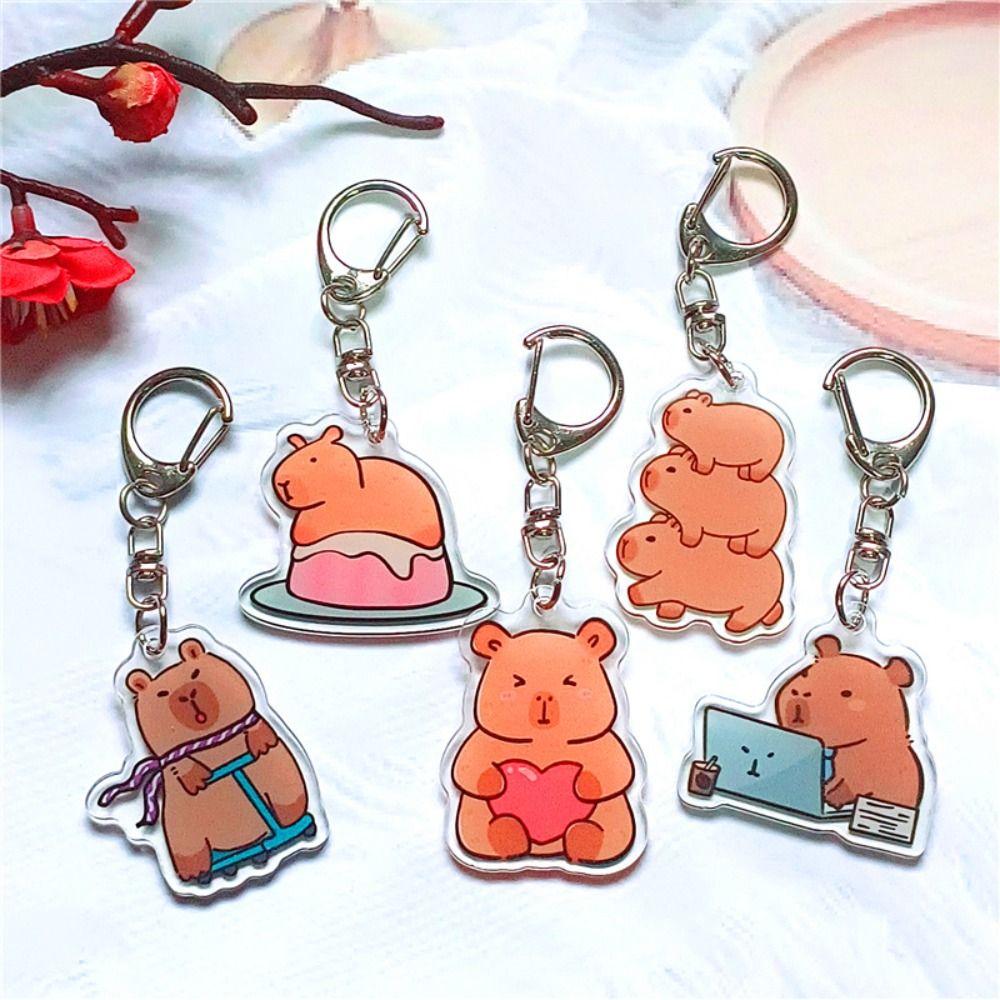 Acrylic Capybaras Keyring Animal Capibara Key Chain Bag Decor Capybara Keychain Backpack Bag Style 9
Acrylic Capybaras Keyring Animal Capibara Key Chain Bag Decor Capybara Keychain Backpack Bag Style 9