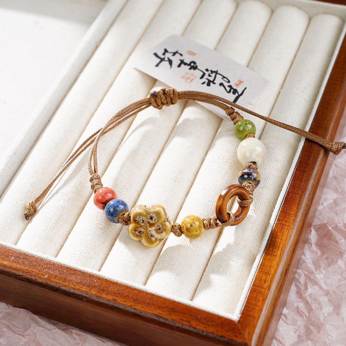 Fashion Amber Star Ceramic Bead Bracelet Adjustable Charm Multicolor Boho Jewelry Cord Knotting Hip Hop Beach Wind Bracelet
Fashion Amber Star Ceramic Bead Bracelet Adjustable Charm Multicolor Boho Jewelry Cord Knotting Hip Hop Beach Wind Bracelet