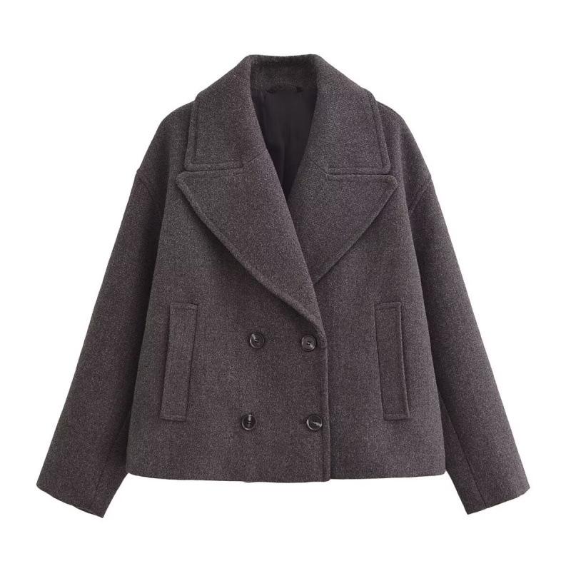 European & American Women’s Fashion Casual Woolen Short Jacket Extra Small сірий колір/коричневий
European & American Women’s Fashion Casual Woolen Short Jacket Extra Small сірий колір/коричневий