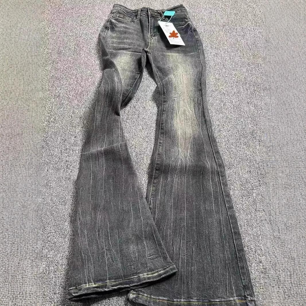 High Waist Slim Black Grey Jeans American Style Vintage Long Pants Oversized Washed Denim Flare Pants Women Spring XL чорний
High Waist Slim Black Grey Jeans American Style Vintage Long Pants Oversized Washed Denim Flare Pants Women Spring XL чорний