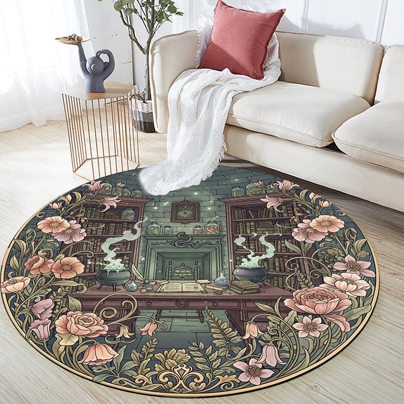 Flower Border Building,Round Area Rug,Carpet Rug for Living Room Bedroom Sofa Playroom Decor,Non-slip Floor Mat 80cmx80cm
Flower Border Building,Round Area Rug,Carpet Rug for Living Room Bedroom Sofa Playroom Decor,Non-slip Floor Mat 80cmx80cm