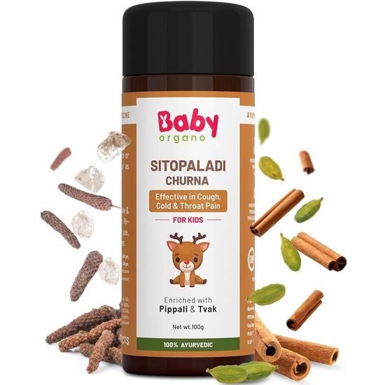 Babyorgano Sitopaladi Churna or Churan (1-15 Years) - Ayurvedic Classical Remedy for Cough Cold, Sore Throat & Digestive Wellness for Kids - 100gm
Babyorgano Sitopaladi Churna or Churan (1-15 Years) - Ayurvedic Classical Remedy for Cough Cold, Sore Throat & Digestive Wellness for Kids - 100gm