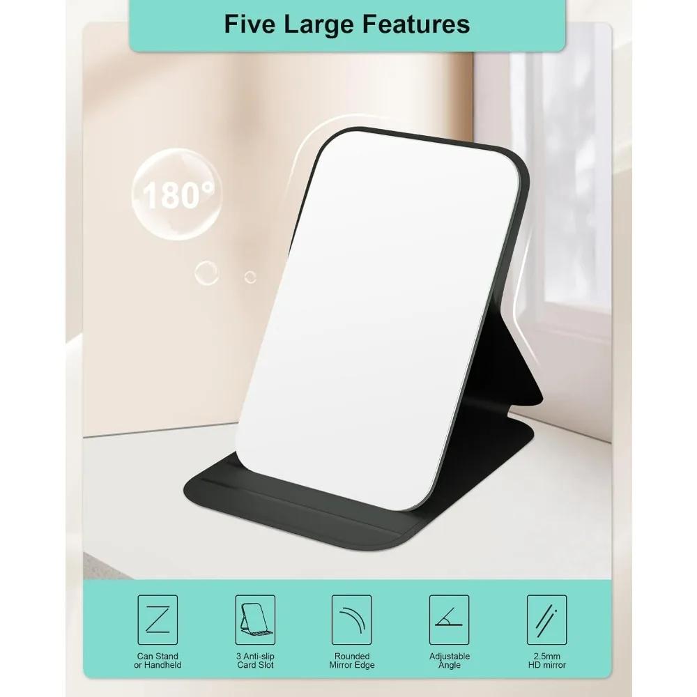 Compact Mirror, Small Travel Makeup Mirror,Folding Mini Mirror,Standed&Handheld,Portable for Pocket,Purse,Gift,Black чёрный
Compact Mirror, Small Travel Makeup Mirror,Folding Mini Mirror,Standed&Handheld,Portable for Pocket,Purse,Gift,Black чёрный