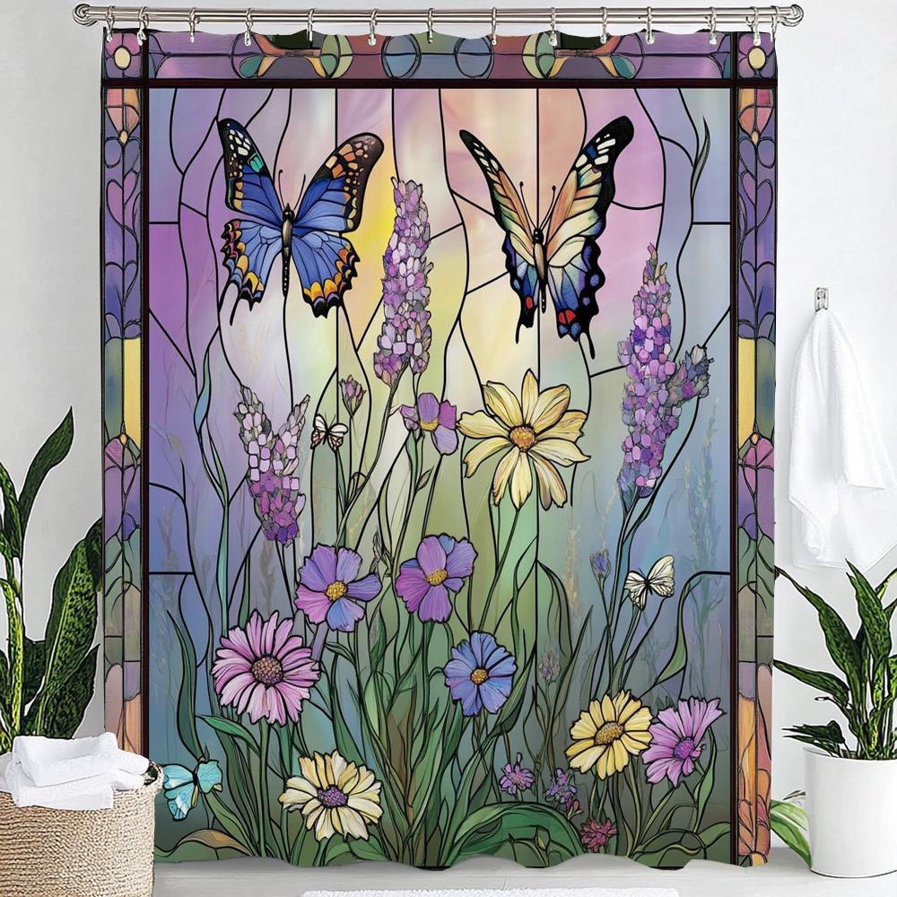 1Pc Colorful Butterflies Print Waterproof Shower Partition Privacy Hanging Curtain With Hooks Multiple Size Machine Washable W60H190(CM)-1 Pcs
1Pc Colorful Butterflies Print Waterproof Shower Partition Privacy Hanging Curtain With Hooks Multiple Size Machine Washable W60H190(CM)-1 Pcs