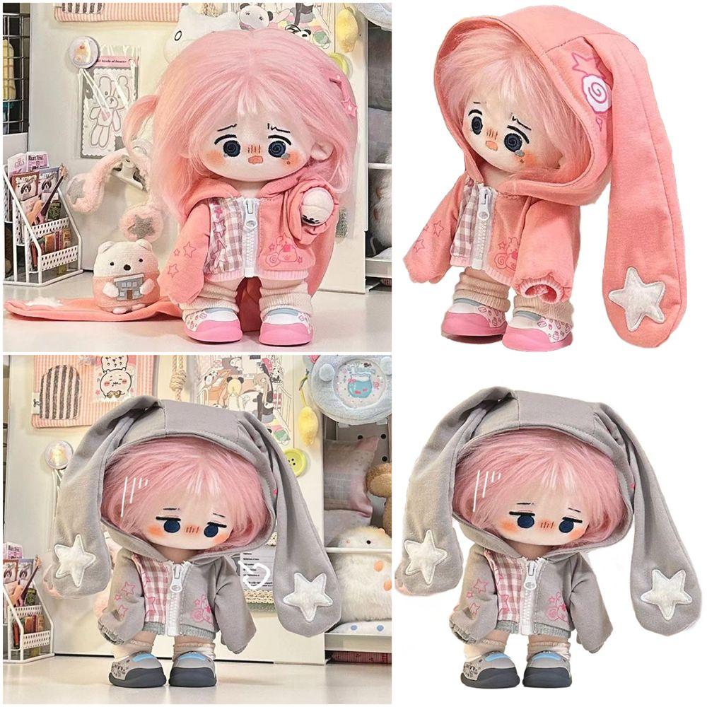 20cm Doll Rabbit Ear Coat Pink Grey Mini Sweatshirt Jacket Creative Doll Clothes Toy сірий
20cm Doll Rabbit Ear Coat Pink Grey Mini Sweatshirt Jacket Creative Doll Clothes Toy сірий