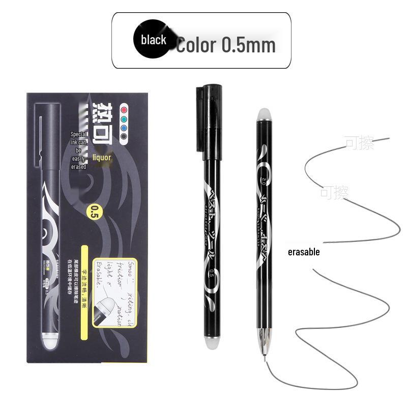 Гелевая ручка с термочувствительными чернилами большой вместимости - Синяя и черная, Студенческие канцелярские товары 0.5mm
Гелевая ручка с термочувствительными чернилами большой вместимости - Синяя и черная, Студенческие канцелярские товары 0.5mm