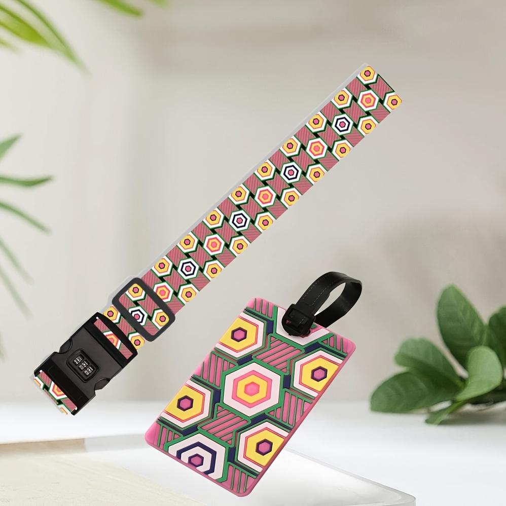 2pcs (1 ремень для багажа + 1 посадочный талон) Многосторонний цветной ремень для багажа с одним символом, пряжка с кодовым замком 2pcs
2pcs (1 ремень для багажа + 1 посадочный талон) Многосторонний цветной ремень для багажа с одним символом, пряжка с кодовым замком 2pcs