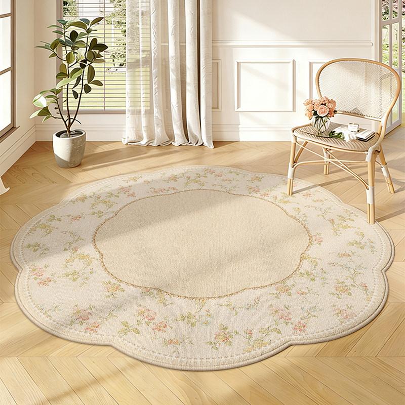 Cream Style Carpets for Living Room Retro Floral Bedroom Decor Carpet Pretty Flower Shape Bedside Rug Home Thicken Floor Mat 80x80CM
Cream Style Carpets for Living Room Retro Floral Bedroom Decor Carpet Pretty Flower Shape Bedside Rug Home Thicken Floor Mat 80x80CM