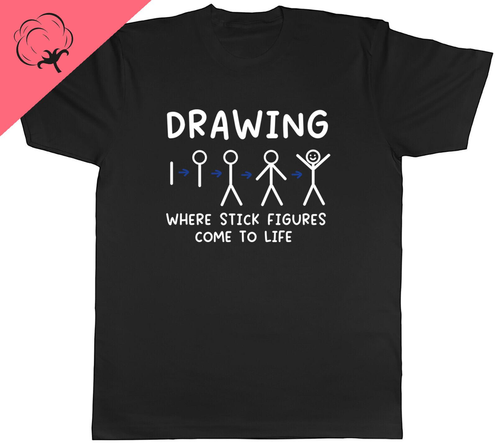 camisetas Funny Drawing Unisexs TShirt Where Stick Figures Come To Life Tee Gift Clothing Women T Shirt Summer New Fashion Top S
camisetas Funny Drawing Unisexs TShirt Where Stick Figures Come To Life Tee Gift Clothing Women T Shirt Summer New Fashion Top S