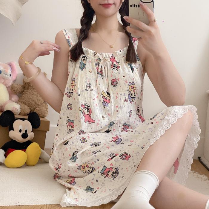 Suspender Japanese nightdress with chest pad, summer thin new sweet girl four small new nightdress, nightdress with chest pad 175(XXL)
Suspender Japanese nightdress with chest pad, summer thin new sweet girl four small new nightdress, nightdress with chest pad 175(XXL)