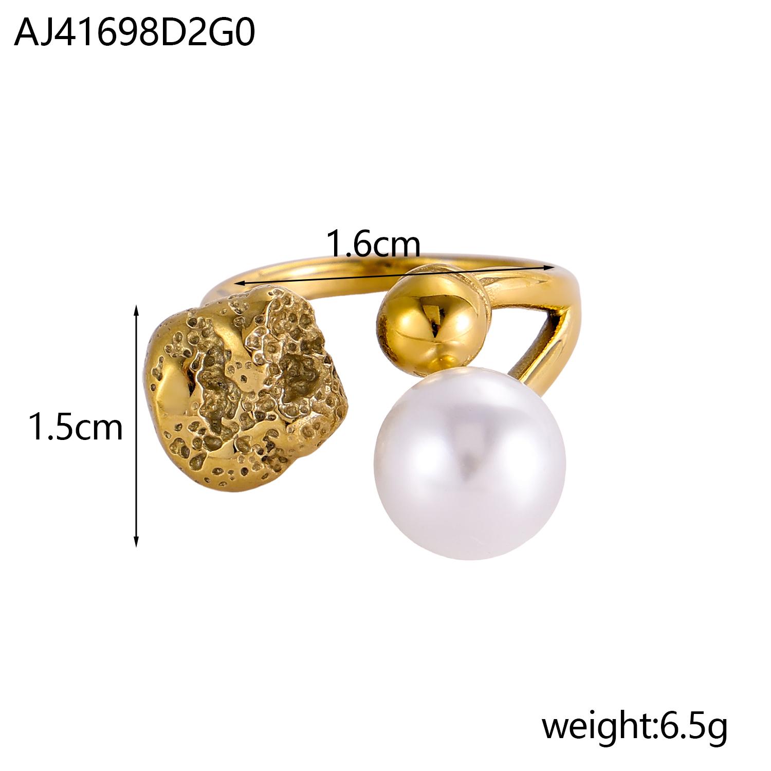 CARLIDANA Dainty Fashion Pearl Bead Chain Bracelets Open Ring Earrigs Set Women Vintage Gold Plated Stainless Steel Jewelry
CARLIDANA Dainty Fashion Pearl Bead Chain Bracelets Open Ring Earrigs Set Women Vintage Gold Plated Stainless Steel Jewelry