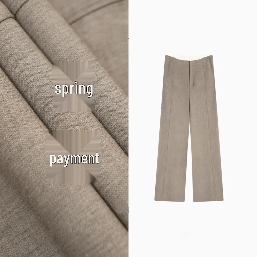 Latte Narrow-Leg, Wide-Leg High-Waist Women s Pants - Spring/Autumn Casual Suit Style from Douyin. 26/S лате
Latte Narrow-Leg, Wide-Leg High-Waist Women s Pants - Spring/Autumn Casual Suit Style from Douyin. 26/S лате