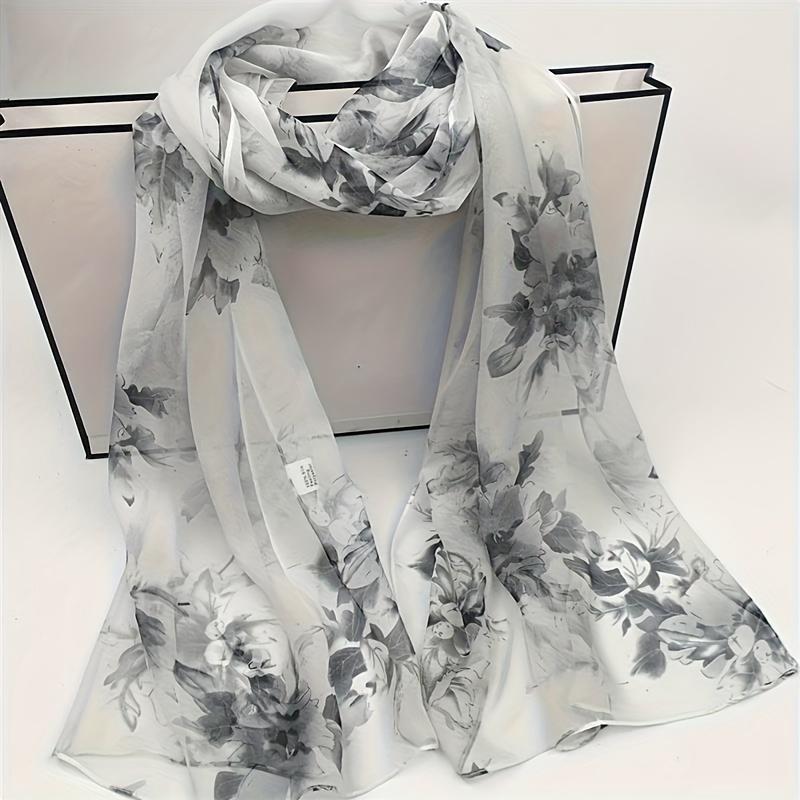 Whimsical Camellia Print Chiffon Scarf - Soft, Breathable & Versatile Shawl for Women - Perfect for All Seasons, Polyester Fiber, Elegant Accessory белый
Whimsical Camellia Print Chiffon Scarf - Soft, Breathable & Versatile Shawl for Women - Perfect for All Seasons, Polyester Fiber, Elegant Accessory белый