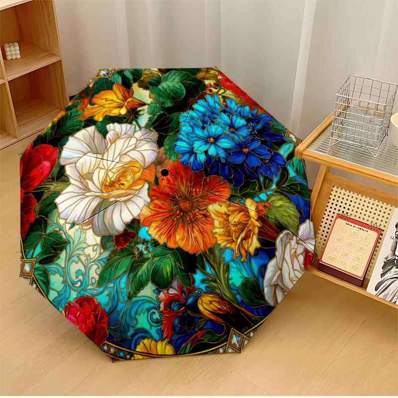 Ornate Floral Circle (3) Theme Automatic Umbrella Compact 8-Rib Design Sturdy Construction Durable Umbrella Stylish Accessory
Ornate Floral Circle (3) Theme Automatic Umbrella Compact 8-Rib Design Sturdy Construction Durable Umbrella Stylish Accessory