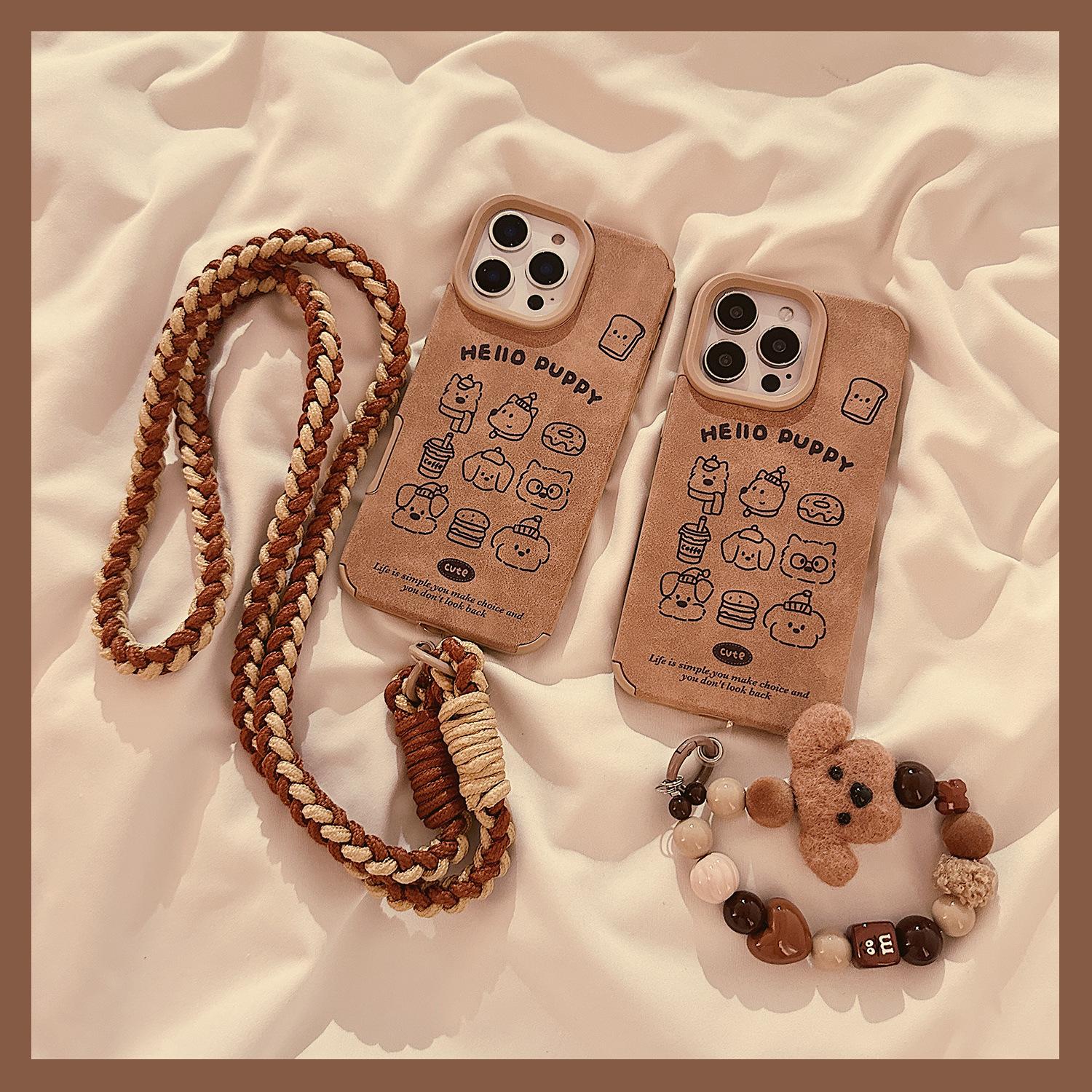 Autumn and Winter Leather Brown Puppy Avatar Suitable for Apple 16 ProMax Mobile Phone Case Iphone16 Cute 15 iPhone XS
Autumn and Winter Leather Brown Puppy Avatar Suitable for Apple 16 ProMax Mobile Phone Case Iphone16 Cute 15 iPhone XS
