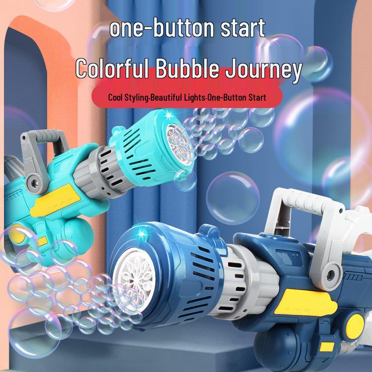 Kids Electric Handheld Bubble Gun with Lights - Automatic 10-Hole Outdoor Bubble Blower
Kids Electric Handheld Bubble Gun with Lights - Automatic 10-Hole Outdoor Bubble Blower