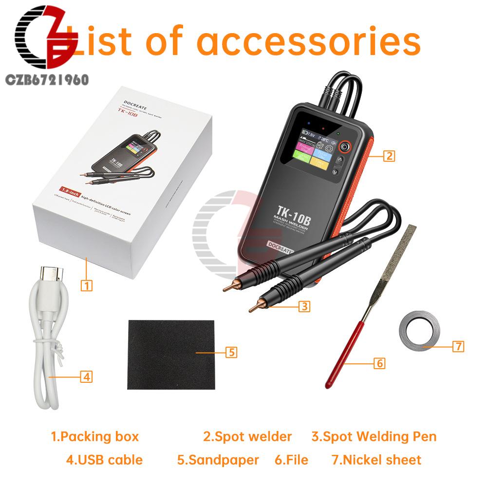 5000mAh 18650 Lithium Battery Spot Welder 0.1-0.25mm Nickel Sheet Spot Welding Machine Dual Pulse Integrated Welding Tools чорний
5000mAh 18650 Lithium Battery Spot Welder 0.1-0.25mm Nickel Sheet Spot Welding Machine Dual Pulse Integrated Welding Tools чорний