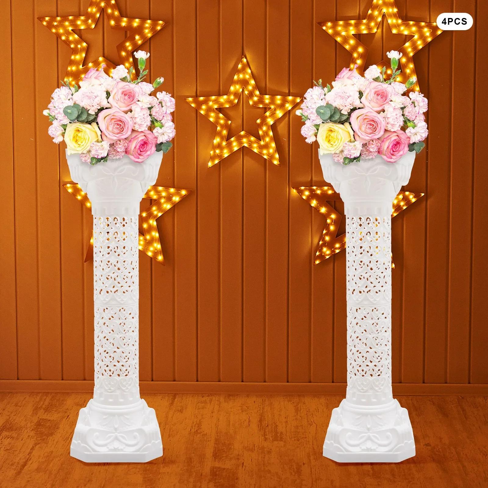 Bymaocar 4 шт. Белые элегантные свадебные римские колонны 27*88 см, Набор художественного декора для ландшафтного дизайна свадьбы, Подставка для цветочных горшков для сада белый
Bymaocar 4 шт. Белые элегантные свадебные римские колонны 27*88 см, Набор художественного декора для ландшафтного дизайна свадьбы, Подставка для цветочных горшков для сада белый