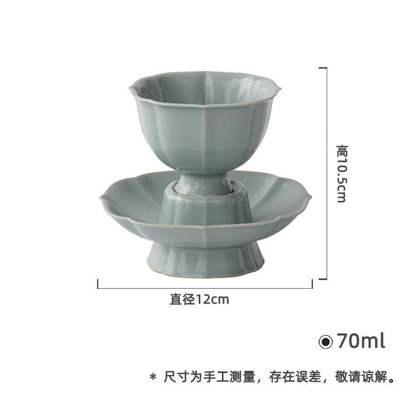 70ml Imitation Song Dynasty High Foot Flower Mouth Teacup Japanese Tea Bowl Mug Tea-tasting Meditation Cup Jianzhan Master Cups
70ml Imitation Song Dynasty High Foot Flower Mouth Teacup Japanese Tea Bowl Mug Tea-tasting Meditation Cup Jianzhan Master Cups