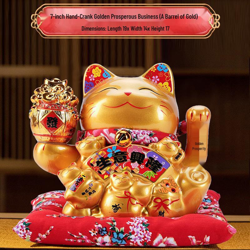 Electric Waving Lucky Cat Ornament for Home or Store - Small & Large Sizes
Electric Waving Lucky Cat Ornament for Home or Store - Small & Large Sizes