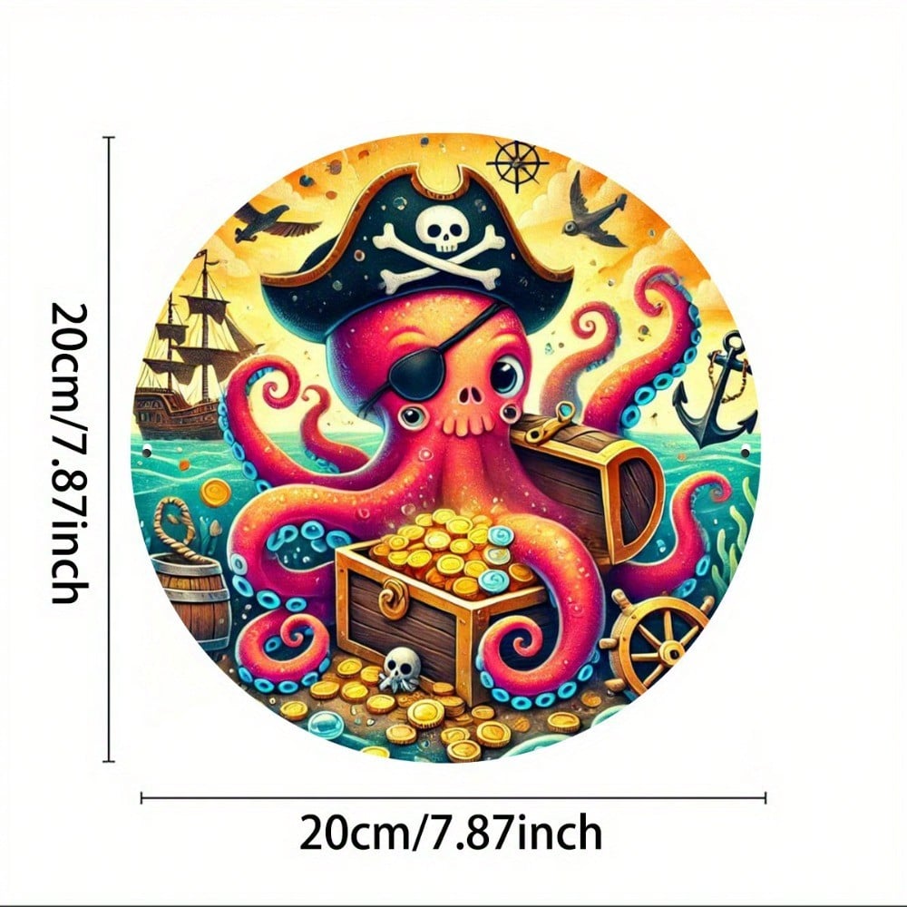 Vintage Octopus Nautical Metal Tin Sign 7.8 Inch Round Wall Art Home Decor For Living Room Bedroom 20x20 різнокольоровий
Vintage Octopus Nautical Metal Tin Sign 7.8 Inch Round Wall Art Home Decor For Living Room Bedroom 20x20 різнокольоровий