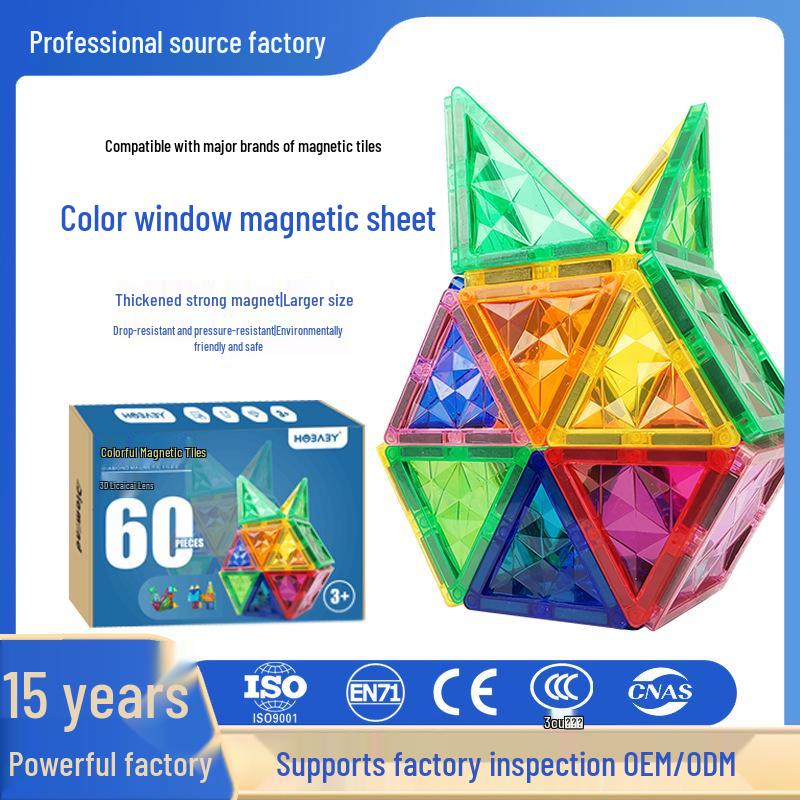 Prism Color Magnetic Window Tiles: Educational Construction Set for Kids - DIY Puzzle Toys for Boys and Girls Gift.
Prism Color Magnetic Window Tiles: Educational Construction Set for Kids - DIY Puzzle Toys for Boys and Girls Gift.
