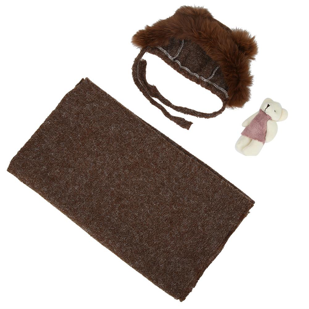 Children Baby Photography Photo Props Bear Knit Knit Hat Costume(Coffee Hat Cloth Doll)
Children Baby Photography Photo Props Bear Knit Knit Hat Costume(Coffee Hat Cloth Doll)