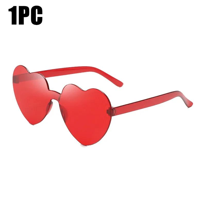 Солнцезащитные очки для женщин Jelly Color без оправы в форме сердца цельные очки ослепительные цветные очки
Солнцезащитные очки для женщин Jelly Color без оправы в форме сердца цельные очки ослепительные цветные очки