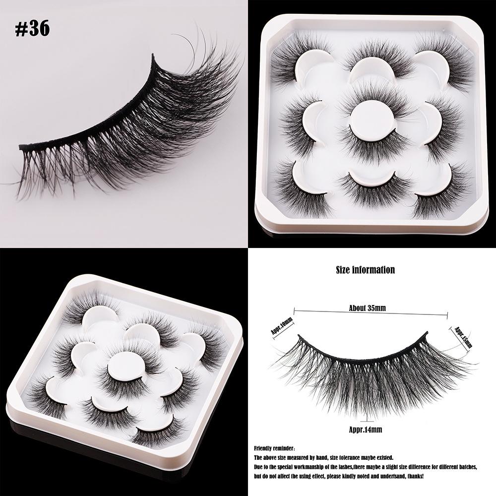 6D Explosive Cross Long False Eyelashes - 5 Pair Pack, New European American Style, Hot Selling.
6D Explosive Cross Long False Eyelashes - 5 Pair Pack, New European American Style, Hot Selling.