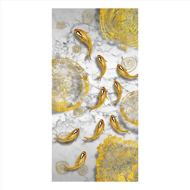 Золотая рыба кои с ежегодным кольцом, картины, печать на холсте и плакат, настенная художественная картина для китайского стиля, украшение дома, фреска без рамки 20*40cm
Золотая рыба кои с ежегодным кольцом, картины, печать на холсте и плакат, настенная художественная картина для китайского стиля, украшение дома, фреска без рамки 20*40cm