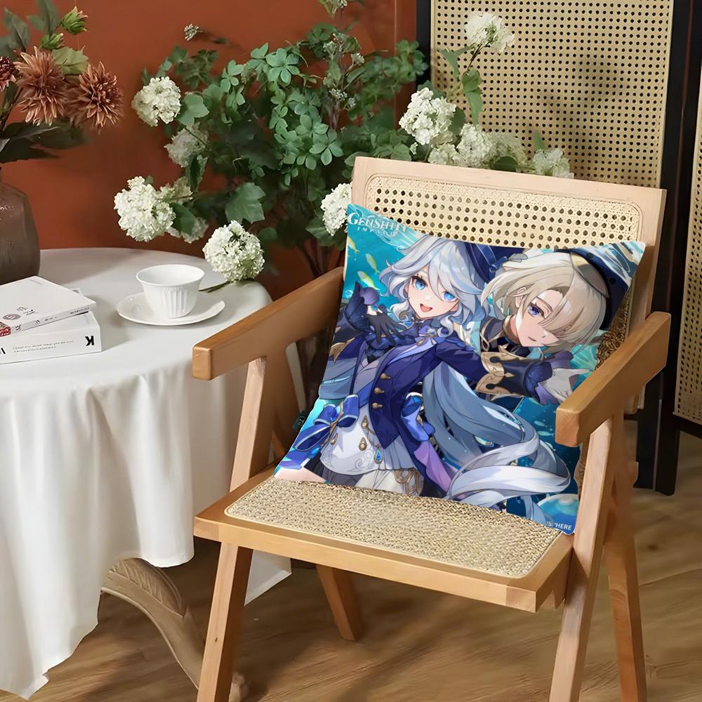 Genshin lmpact Furina Foutiane Cushion Cover Silky Short Plush Invisible Zipper Dustproof Sofa Pillow Case for Home Decor 30x30cm
Genshin lmpact Furina Foutiane Cushion Cover Silky Short Plush Invisible Zipper Dustproof Sofa Pillow Case for Home Decor 30x30cm