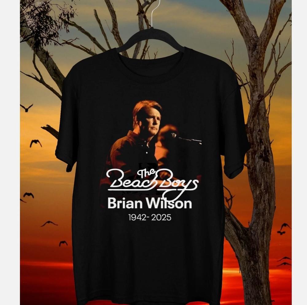 The Beach Boys Brian Wilson 1942-2025 T Shirt Black All Size 2XL
The Beach Boys Brian Wilson 1942-2025 T Shirt Black All Size 2XL