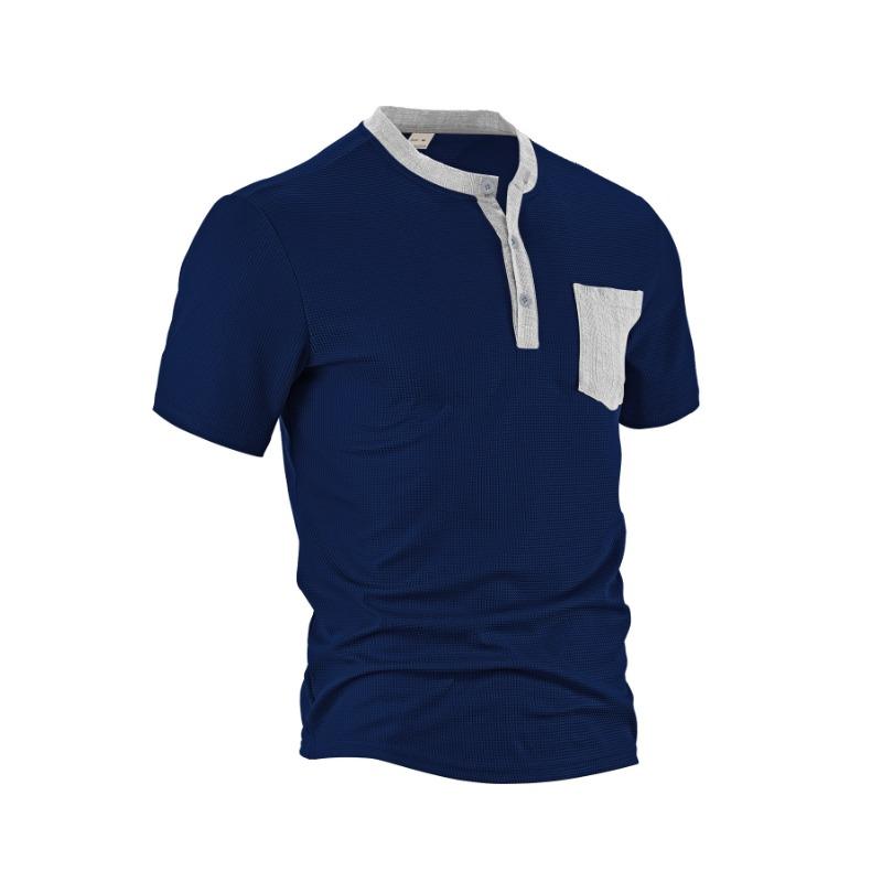 Men s Summer Open Placket Color Blocked Polyester Waffle Henley Shirt S Темно-синій
Men s Summer Open Placket Color Blocked Polyester Waffle Henley Shirt S Темно-синій