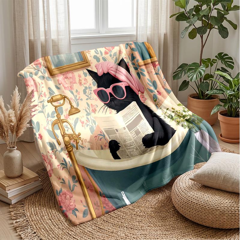 Cat in Tropical Paradise blanket Personalized Name Flannel Blanket Soft Cozy Plush Throw for Sofa Bed Lightweight Home Decor 75x90cm
Cat in Tropical Paradise blanket Personalized Name Flannel Blanket Soft Cozy Plush Throw for Sofa Bed Lightweight Home Decor 75x90cm