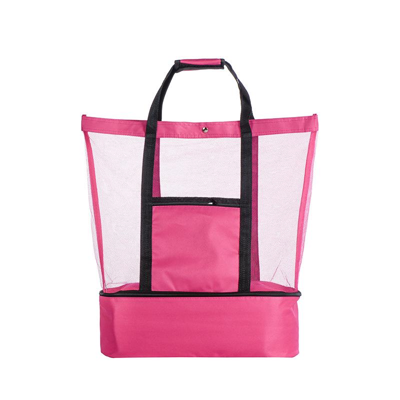 Heat Preservation Picnic Beach Bag Women Mesh Transparent Double-layer Swim Storage High Capacity Shopping Waterproof Bags Tote рожевий
Heat Preservation Picnic Beach Bag Women Mesh Transparent Double-layer Swim Storage High Capacity Shopping Waterproof Bags Tote рожевий