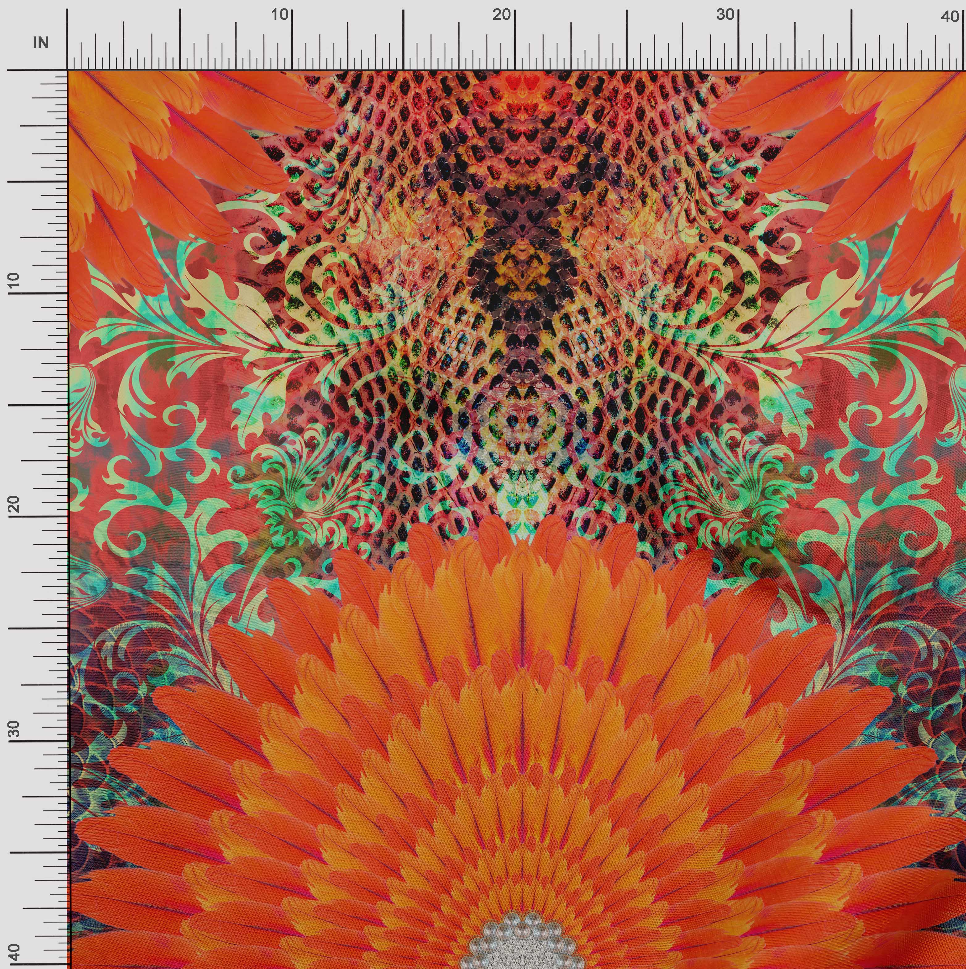 Японська креп-атласна тканина Soimoi з квітковими та пір яними панелями, друкований метр, 42 дюйми 42 Inch Wide - Poly Crepe помаранчевий
Японська креп-атласна тканина Soimoi з квітковими та пір яними панелями, друкований метр, 42 дюйми 42 Inch Wide - Poly Crepe помаранчевий