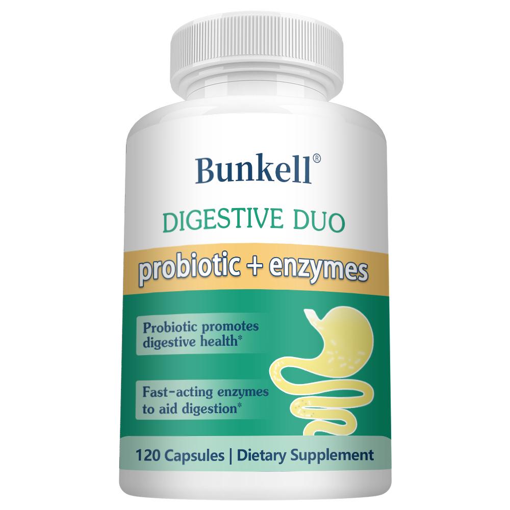 Probiotic + Enzymes Dietary Supplement, With Fungal Amylase, 120 Capsules Per Bottle 120 Capsules
Probiotic + Enzymes Dietary Supplement, With Fungal Amylase, 120 Capsules Per Bottle 120 Capsules