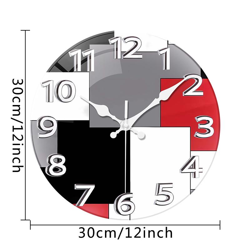 Creative art style wooden wall clock silent wall clock 12-inch wall clock living room bedroom home decoration simple clock (WHITE,12 inch) білий
Creative art style wooden wall clock silent wall clock 12-inch wall clock living room bedroom home decoration simple clock (WHITE,12 inch) білий