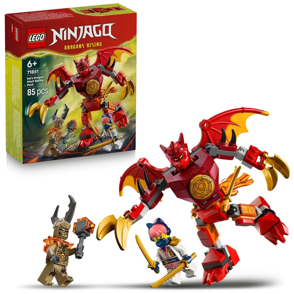 LEGO Ninjago Kai s Dragon Mech Battle Pack Building Toy for Kids Ages 6-9 Educational Block Set
LEGO Ninjago Kai s Dragon Mech Battle Pack Building Toy for Kids Ages 6-9 Educational Block Set