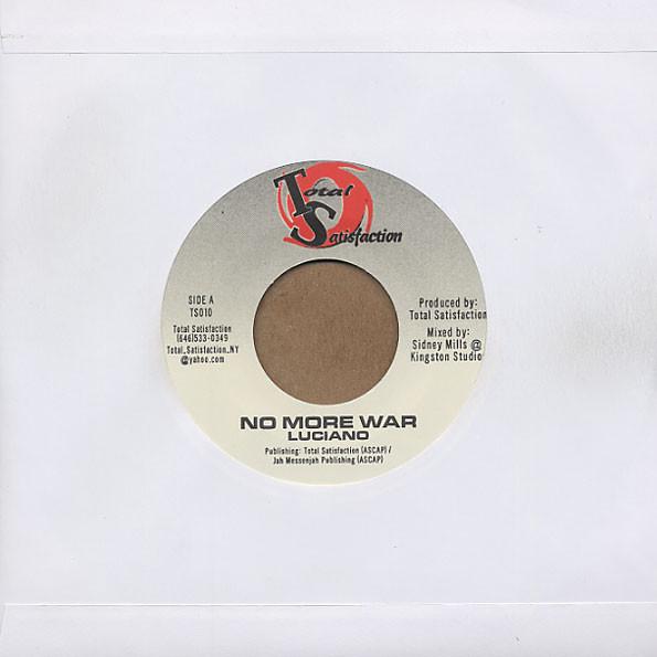 7inch Record LUCIANO - No More War TS010 Total Satisfact 2003 Jamaica Reggae, Ska & Dub Used
7inch Record LUCIANO - No More War TS010 Total Satisfact 2003 Jamaica Reggae, Ska & Dub Used