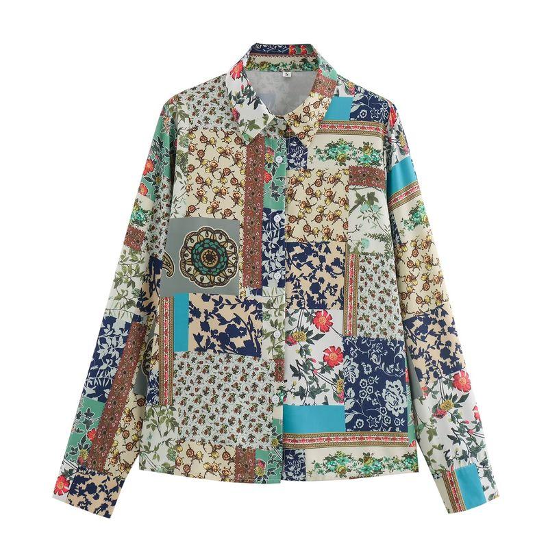 Kaslead New Arrival Women s Clothing Fashion Style Fashion All-Match Casual Minimalist Print Long Sleeves Shirt Tops Flower color L
Kaslead New Arrival Women s Clothing Fashion Style Fashion All-Match Casual Minimalist Print Long Sleeves Shirt Tops Flower color L