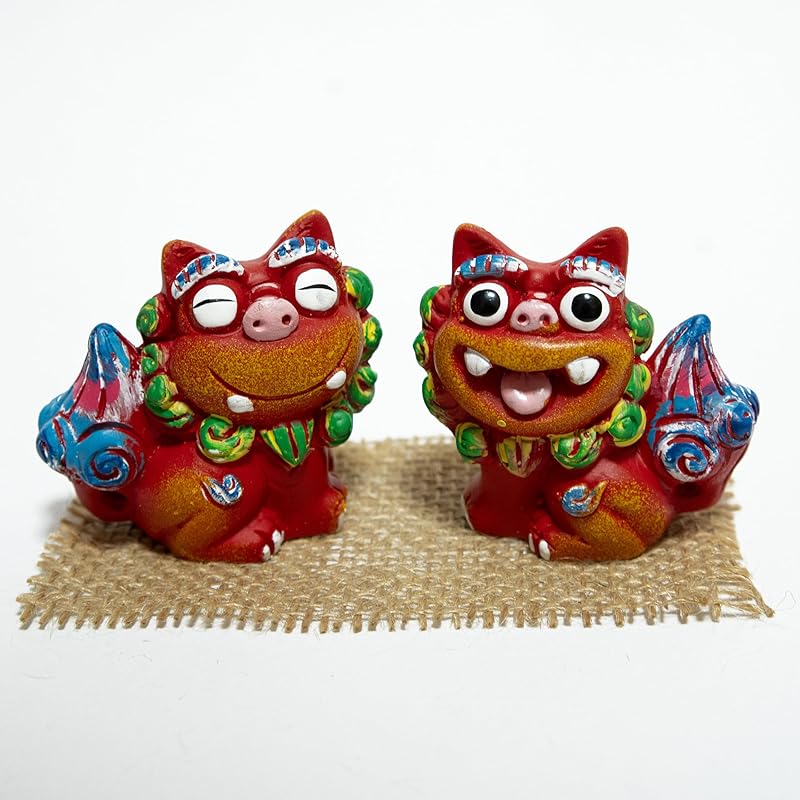 shisa pair figurine entrance lion Genki shisa red male female Okinawa souvenir lucky charm miscellaneous goods interior decoration present Healing
shisa pair figurine entrance lion Genki shisa red male female Okinawa souvenir lucky charm miscellaneous goods interior decoration present Healing