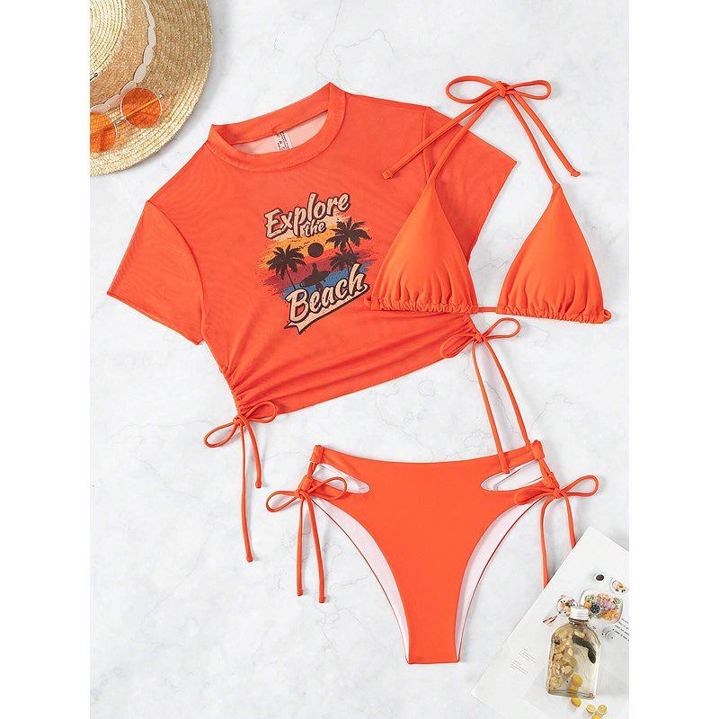 Сексуальный пляжный комплект бикини из трех предметов в европейском и американском стиле 2024 года с солнцезащитой и завязками Extra Large оранжевый
Сексуальный пляжный комплект бикини из трех предметов в европейском и американском стиле 2024 года с солнцезащитой и завязками Extra Large оранжевый