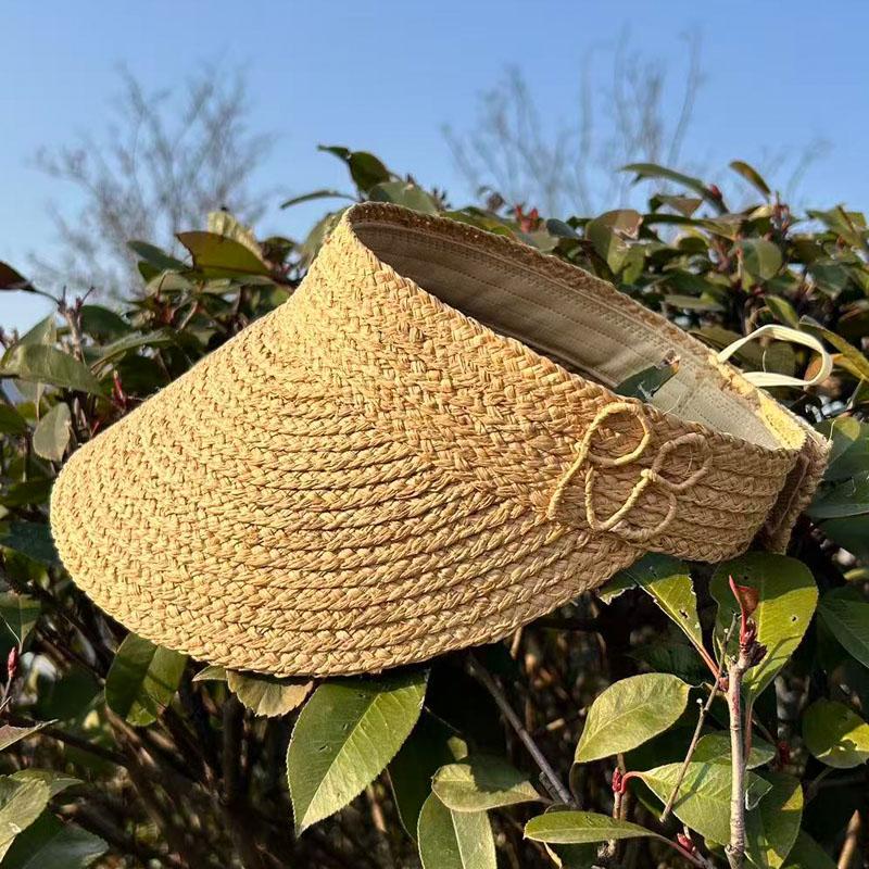 New Summer Raffia Straw Empty Top Sun Hats Foldable Letter RB Hat Adjustable Sports Tennis Golf Visor Headband Casual Beach Hat 54-60cm
New Summer Raffia Straw Empty Top Sun Hats Foldable Letter RB Hat Adjustable Sports Tennis Golf Visor Headband Casual Beach Hat 54-60cm