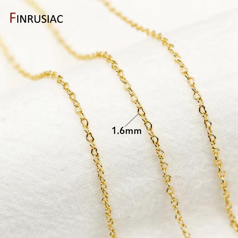 2 Sizes Heart Shape Chains For Jewelry Making,14K Gold Plated Brass Chain DIY Necklace Bracelet Earrings Making Accessories Length 50cm
2 Sizes Heart Shape Chains For Jewelry Making,14K Gold Plated Brass Chain DIY Necklace Bracelet Earrings Making Accessories Length 50cm