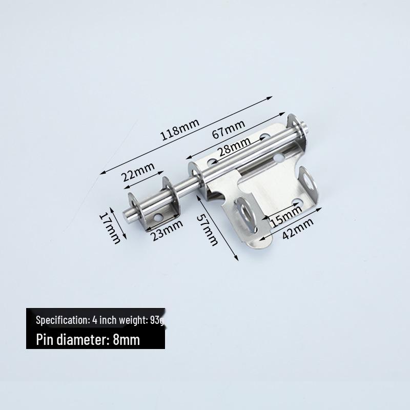 Vintage-Style Stainless Steel Anti-Theft Bolt for Hotel Room Doors
Vintage-Style Stainless Steel Anti-Theft Bolt for Hotel Room Doors