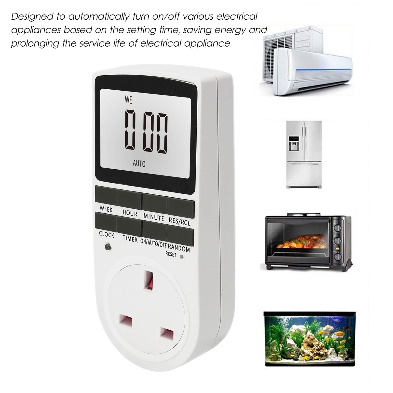 Digital Timer Switch Socket Digital Electronic Timer Switch LCD Display Plug in Programmable Time Switch Energy UK
Digital Timer Switch Socket Digital Electronic Timer Switch LCD Display Plug in Programmable Time Switch Energy UK